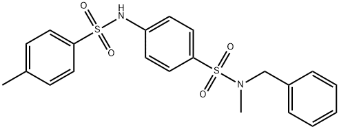 N-(4-{[benzyl(methyl)amino]sulfonyl}phenyl)-4-methylbenzenesulfonamide,514797-08-1,结构式