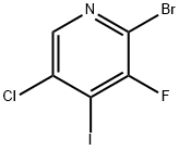 2-BROMO-5-CHLORO-3-FLUORO-4-IODOPYRIDINE Structure