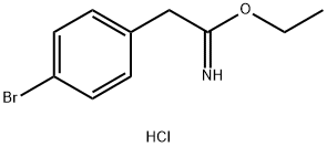 2-(4-ブロモフェニル)エタンカルボキシイミド酸エチル塩酸塩 化学構造式