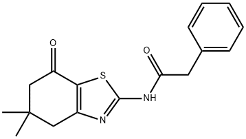 N-(5,5-dimethyl-7-oxo-4,6-dihydro-1,3-benzothiazol-2-yl)-2-phenylacetamide Structure