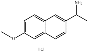 1-(6-甲氧基-2-萘基)乙基]胺盐酸盐, 51872-03-8, 结构式