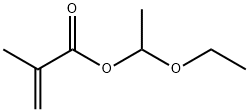 2-Propenoic acid, 2-methyl-, 1-ethoxyethyl ester Struktur