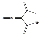 2,4-Pyrrolidinedione, 3-diazo- Struktur