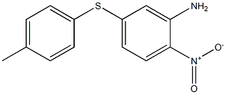 Benzenamine, 5-[(4-methylphenyl)thio]-2-nitro- Structure