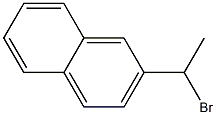 2-(1-bromoethyl)naphthalene Structure