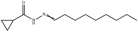 N-[(E)-nonylideneamino]cyclopropanecarboxamide Struktur