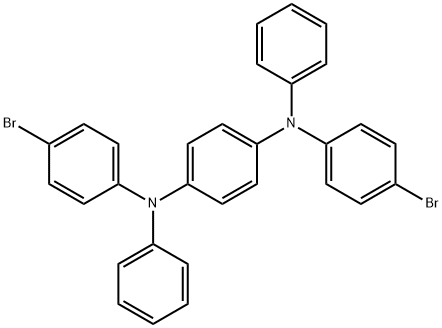 N,N'-Bis-(4-bromo-phenyl)-N,N'-diphenyl-benzene-1,4-diamine Structure