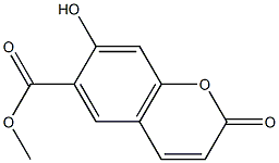 methyl 7-hydroxy-2-oxo-chromene-6-carboxylate Structure