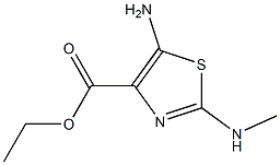 4-Thiazolecarboxylicacid, 5-amino-2-(methylamino)-, ethyl ester