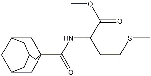 methyl 2-(adamantane-1-carbonylamino)-4-methylsulfanyl-butanoate Struktur