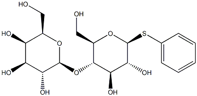 b-D-Glucopyranoside, phenyl 4-O-b-D-galactopyranosyl-1-thio-, 5329-58-8, 结构式