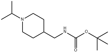 tert-Butyl [(1-isopropylpiperidin-4-yl)methyl]carbamate Struktur