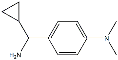 4-[AMINO(CYCLOPROPYL)METHYL]-N,N-DIMETHYLANILINE Struktur