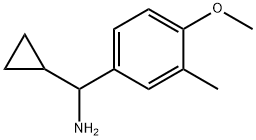 CYCLOPROPYL(4-METHOXY-3-METHYLPHENYL)METHANAMINE 结构式