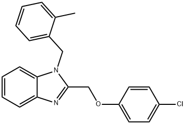 2-((4-chlorophenoxy)methyl)-1-(2-methylbenzyl)-1H-benzo[d]imidazole|