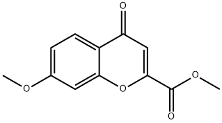 7-Methoxy-4-oxo-4H-chromene-2-carboxylic acid methyl ester,53708-50-2,结构式