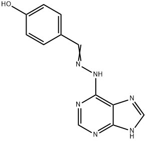 (E)-4-((2-(9H-purin-6-yl)hydrazono)methyl)phenol Structure
