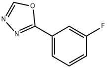 2-(3-Fluoro-phenyl)-[1,3,4]oxadiazole Struktur