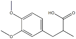 3-(3,4-二甲氧苯基)-2-甲基丙酸,53979-33-2,结构式