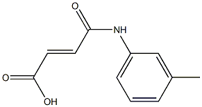 (2E)-4-[(3-methylphenyl)amino]-4-oxobut-2-enoic acid 化学構造式