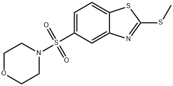 2-(methylsulfanyl)-5-(morpholin-4-ylsulfonyl)-1,3-benzothiazole Struktur