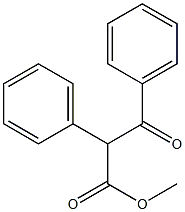 Benzenepropanoic acid, b-oxo-a-phenyl-, methyl ester Structure