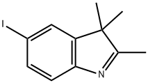5-碘-2,3,3-三甲基-3H-吲哚, 54136-25-3, 结构式