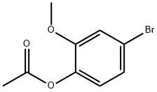 Acetic acid 4-bromo-2-methoxy-phenyl ester, 54145-18-5, 结构式