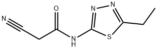 2-cyano-N-(5-ethyl-1,3,4-thiadiazol-2-yl)acetamide Struktur