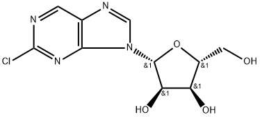 2-(2-chloropurin-9-yl)-5-(hydroxymethyl)oxolane-3,4-diol Structure