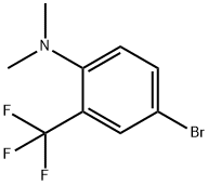 4-bromo-N,N-dimethyl-2-(trifluoromethyl)aniline Struktur
