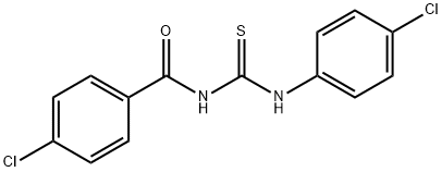 4-chloro-N-{[(4-chlorophenyl)amino]carbonothioyl}benzamide Structure