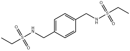 N-[[4-[(ethylsulfonylamino)methyl]phenyl]methyl]ethanesulfonamide Struktur
