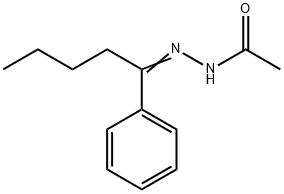 N-[(E)-1-phenylpentylideneamino]acetamide Struktur