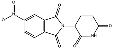 2-(2,6-dioxopiperidin-3-yl)-5-nitroisoindoline-1,3-dione Structure
