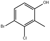 4-Bromo-3-chloro-2-methylphenol Struktur