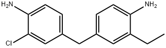 3-Chloro-3'-ethyl-4,4'-diaminodiphenylmethane Struktur
