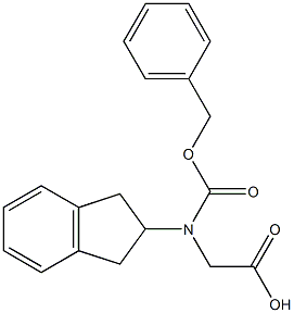 N-Cbz-R-(2-Indanyl)glycine Structure