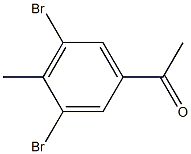 1-(3,5-dibromo-4-methylphenyl)ethanone Structure