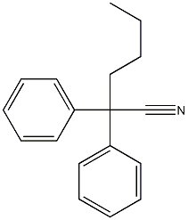 Benzeneacetonitrile, a-butyl-a-phenyl-,5558-94-1,结构式