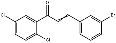 (2E)-3-(3-bromophenyl)-1-(2,5-dichlorophenyl)prop-2-en-1-one Struktur