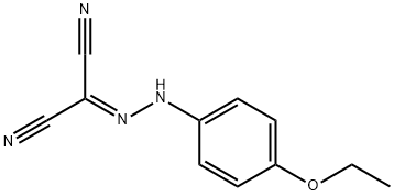 [(4-ethoxyphenyl)hydrazono]malononitrile Structure
