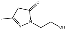 1-(2-hydroxyethyl)-3-methyl-4,5-dihydro-1H-pyrazol-5-one Structure