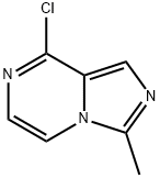3-メチル-8-クロロイミダゾ[1,5-a]ピラジン 化学構造式