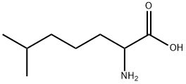 RS-2-氨基-6-甲基己酸, 56649-56-0, 结构式