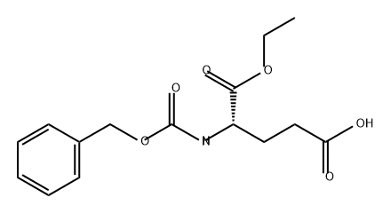 5-ethoxy-5-oxo-4-phenylmethoxycarbonylamino-pentanoic acid Struktur
