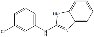 1H-Benzimidazol-2-amine, N-(3-chlorophenyl)-,56721-64-3,结构式