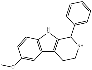 6-甲氧基-1-苯基-2,3,4,9-四氢-1H-吡啶并[3,4-B]吲哚,5684-66-2,结构式