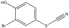 Thiocyanic acid, 3-bromo-4-hydroxyphenyl ester Structure