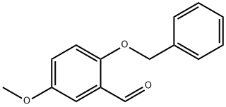 2-(ベンジルオキシ)-5-メトキシベンズアルデヒド 化学構造式